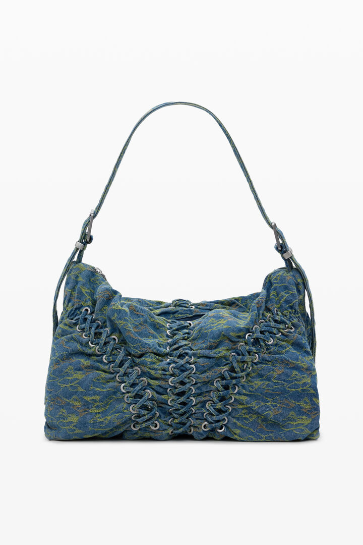Grand sac en denim tressé