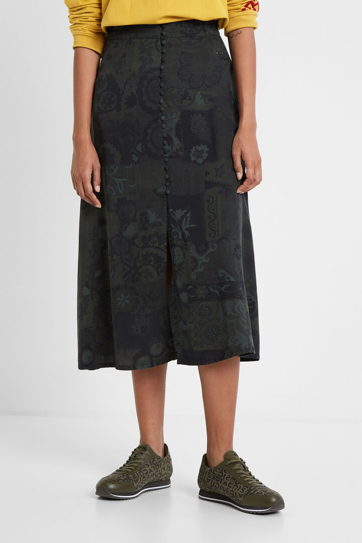 Jupe longue boutons | Desigual