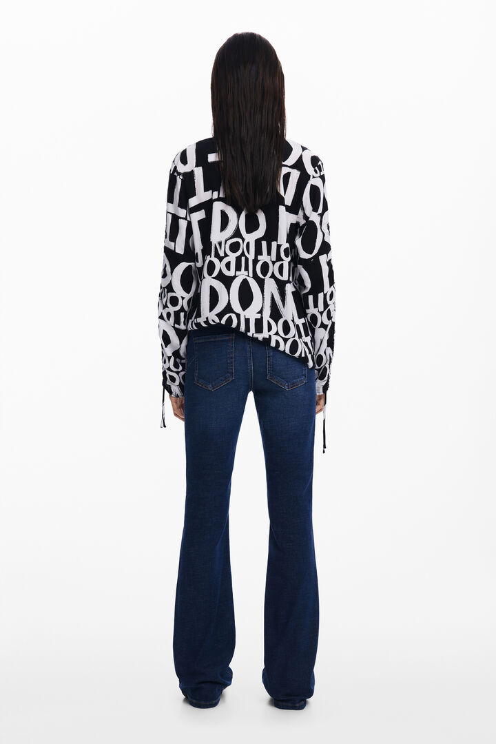 Blouse à lettres avec nœuds | Desigual