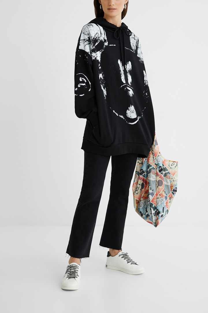 Sudadera oversize capucha algodón | Desigual