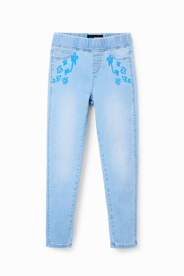 Leggings vaqueros purpurina | Desigual