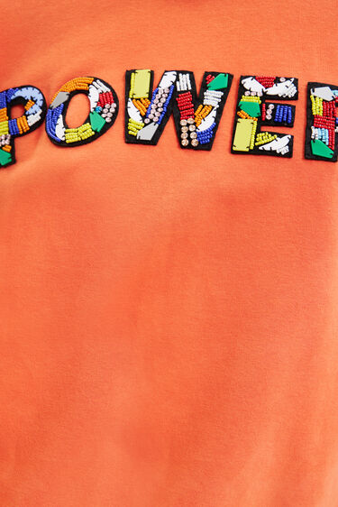 Sweat-shirt patch "Power" | Desigual