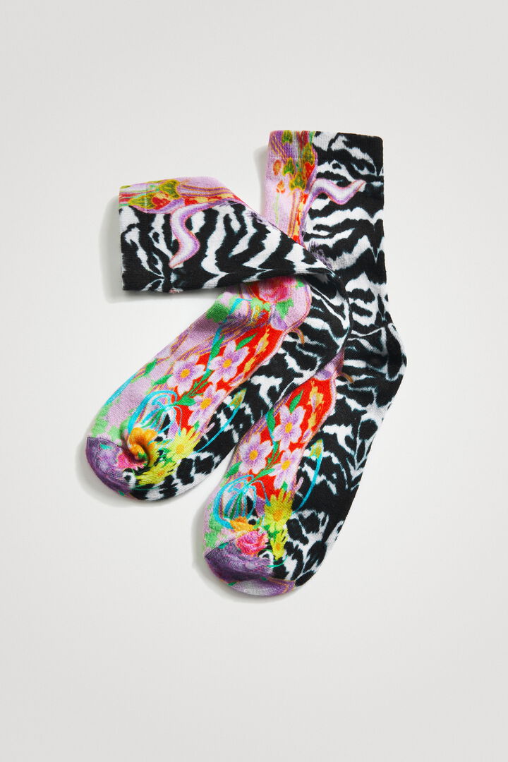 Cotton floral socks | Desigual