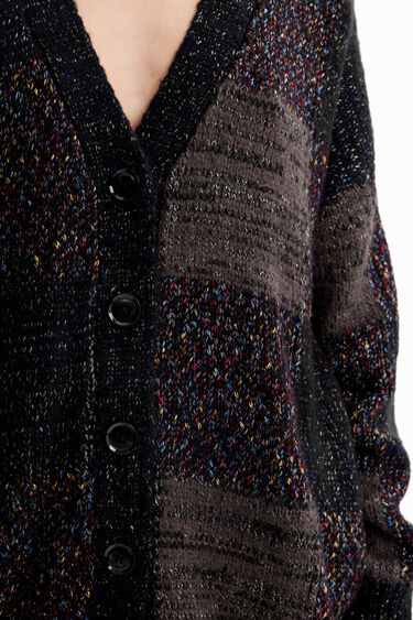 Càrdigan oversize quadres | Desigual