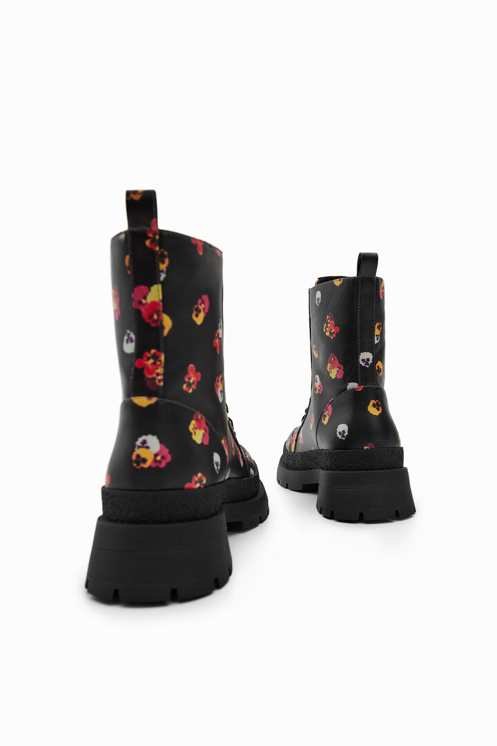 Botas cordões flores | Desigual