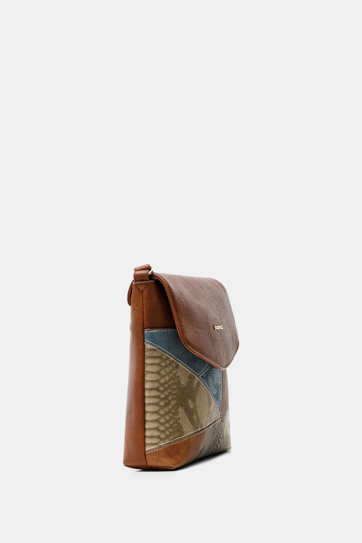 Little square sling bag reptile patch | Desigual