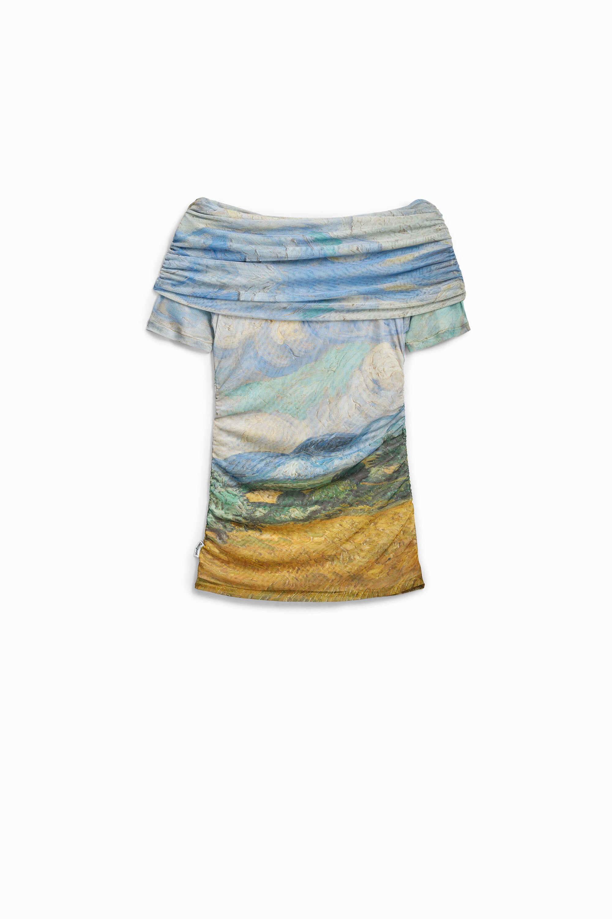 Camiseta bandeau Van Gogh - BLUE - S