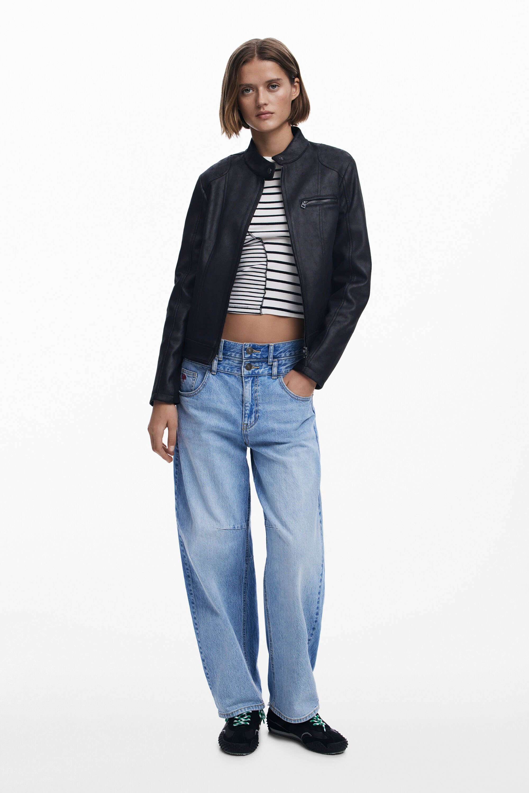 Mandarin collar jacket Women's I Desigual.com Mandarin collar jacket Women's I Desigual.com