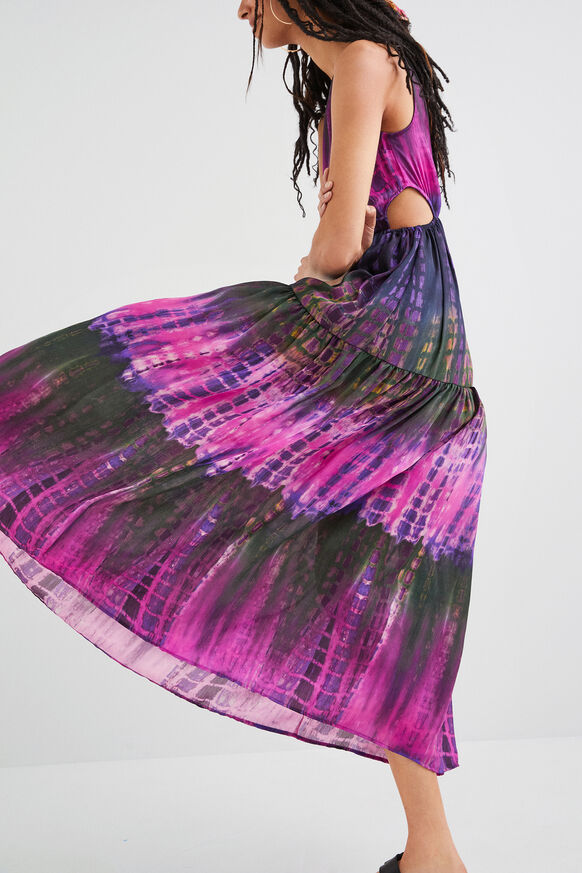 Kleid mit Cut-out und Batik | Desigual