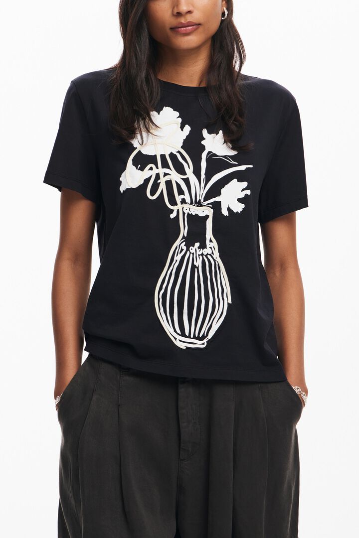 Camiseta lisa jarrón | Desigual