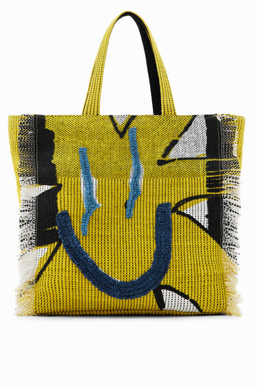 太陽モチーフ マキシトートバッグ | Desigual