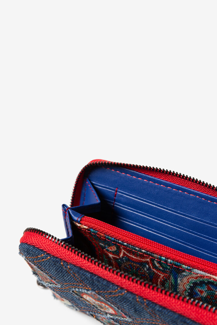 Mini porte-monnaie en denim galactic | Desigual