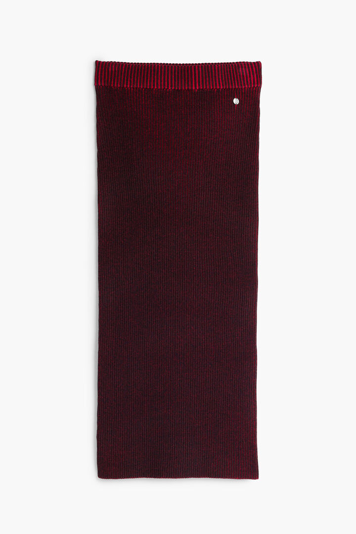 Jupe midi en maille iris&eacute;e