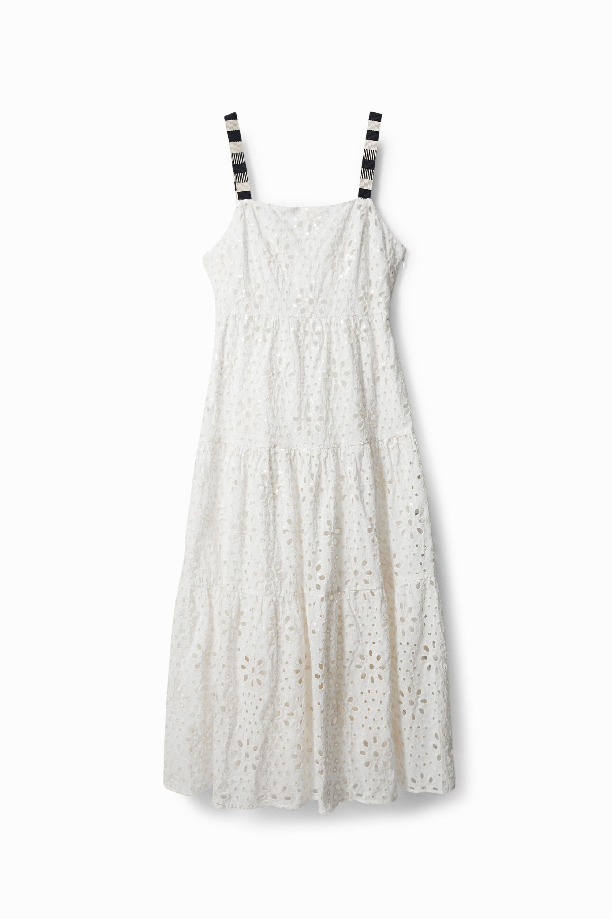 Swiss embroidery maxi dress
