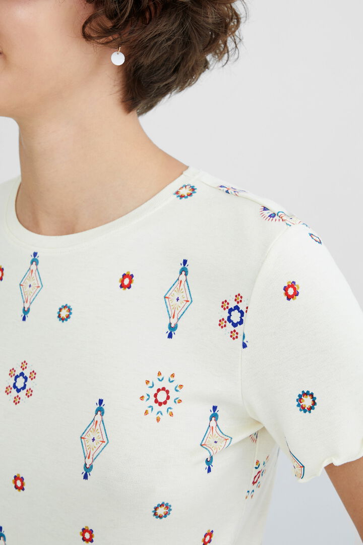 Camiseta viscosa estampado boho | Desigual