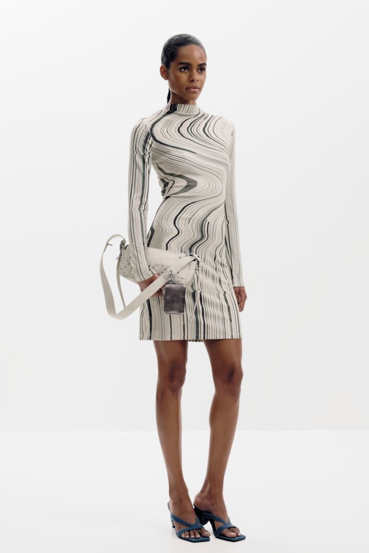 Robe à rayures ondulées | Desigual