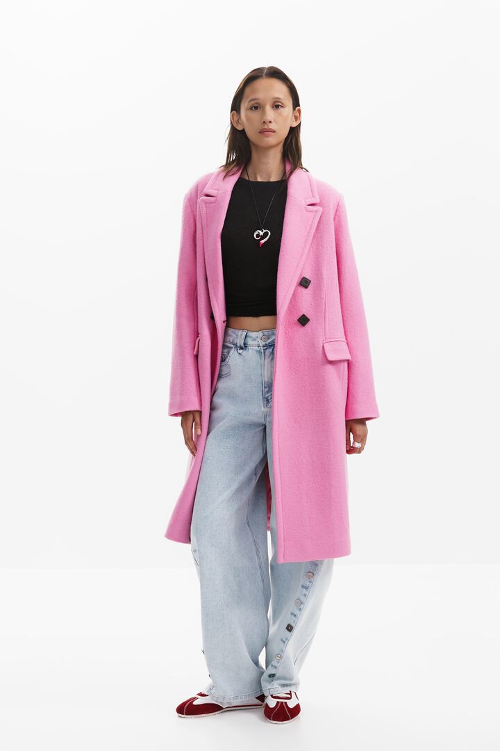 Abrigo cruzado botones | Desigual