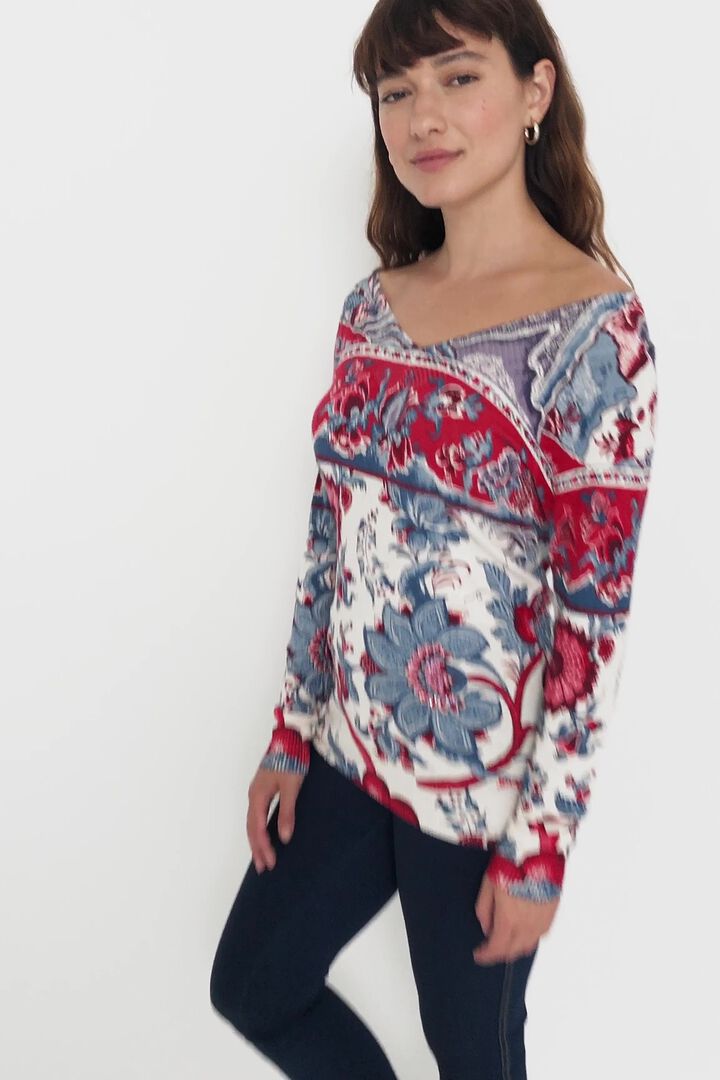 Floral knit jumper | Desigual