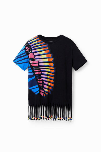 Oversize trópusi mintás tunika