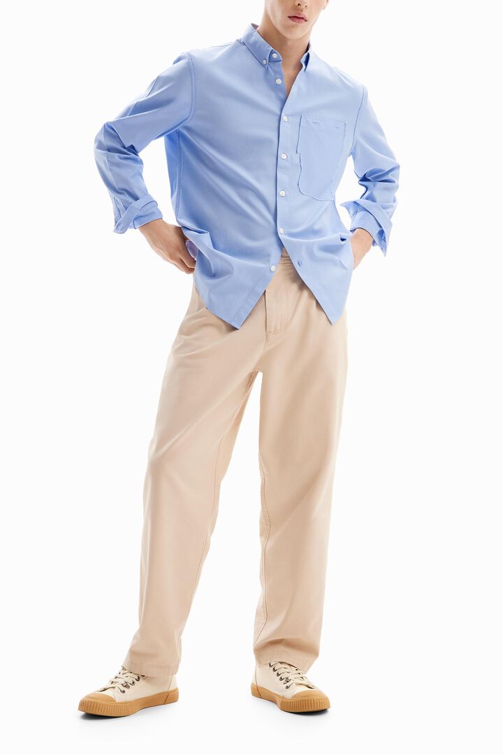 Patchwork poplin shirt | Desigual