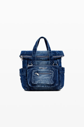 Petit sac à dos voyager en denim | Desigual