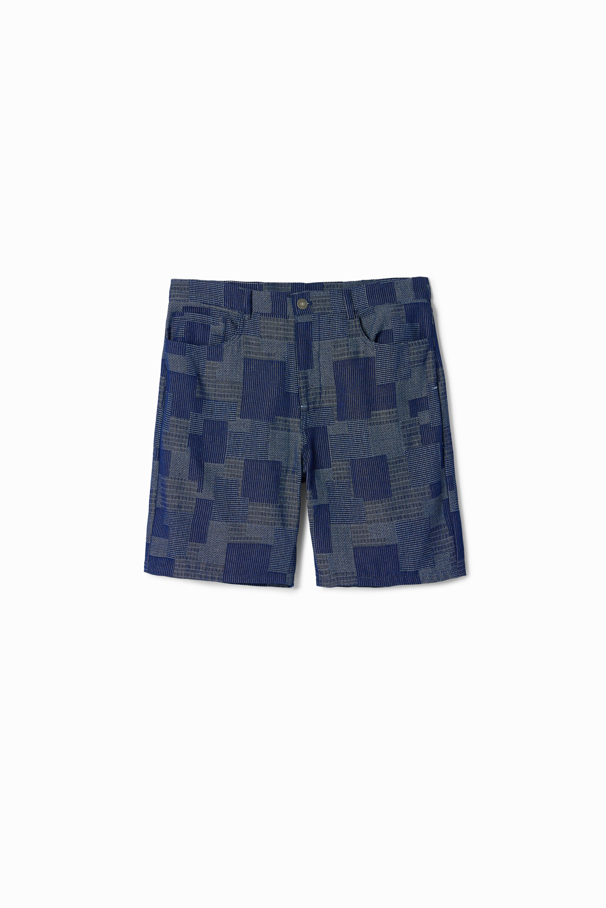 Pantalones cortos patch denim