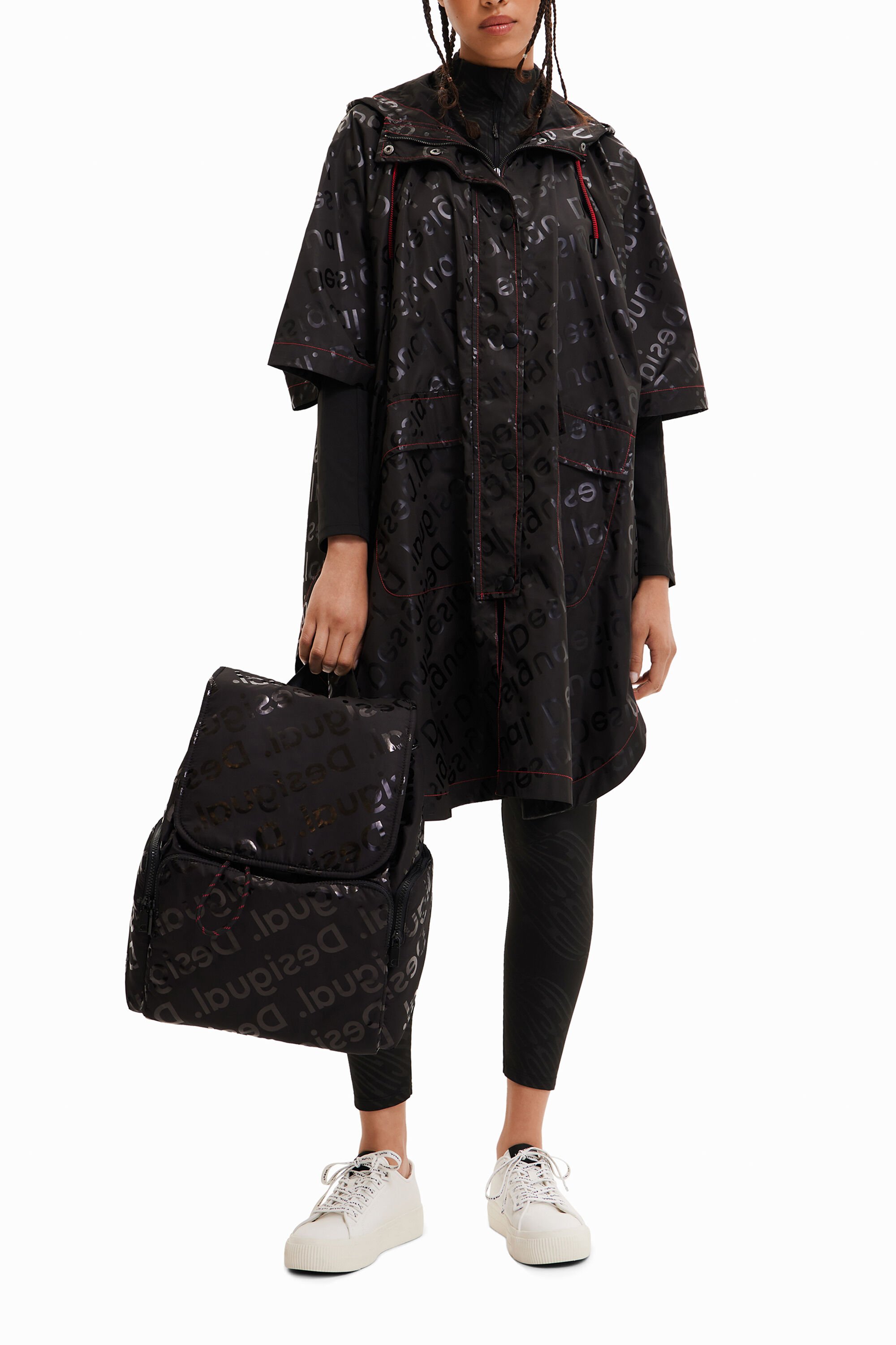 Logo raincoat Desigual