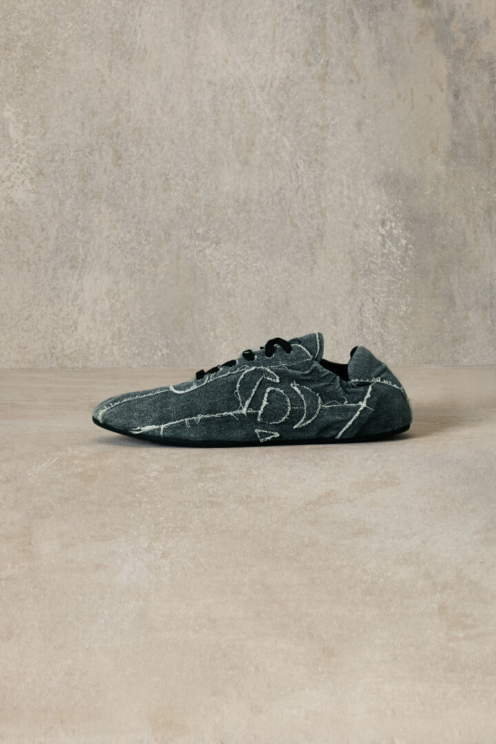 Zapatilla logo denim studio