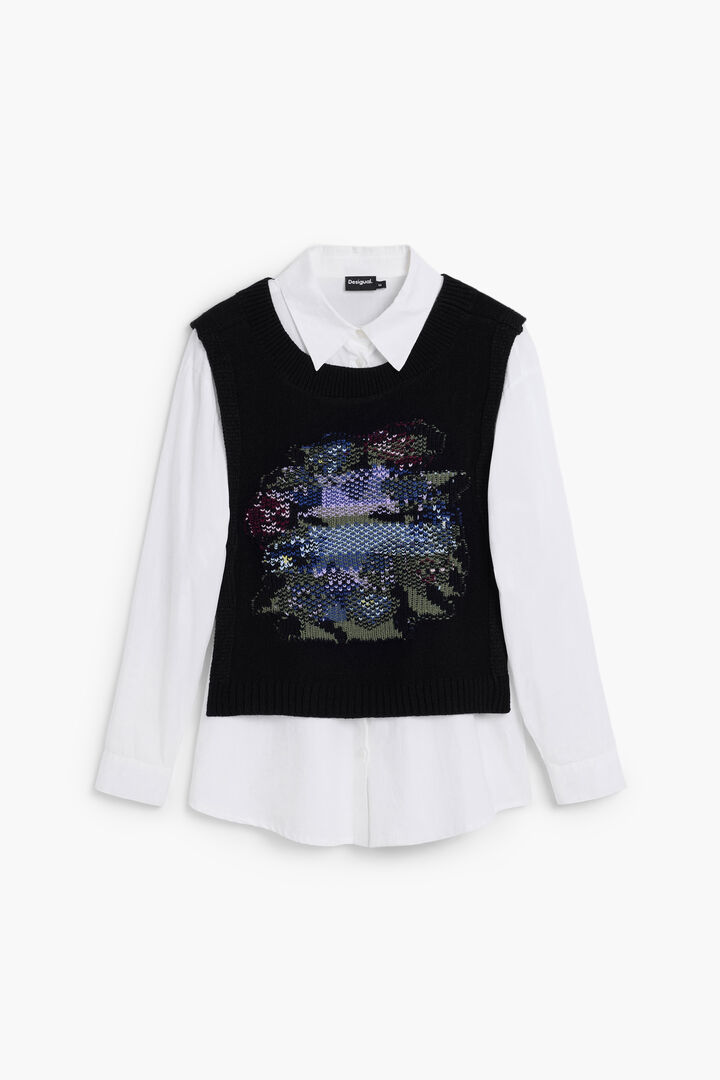 Camisa 2en1 flores