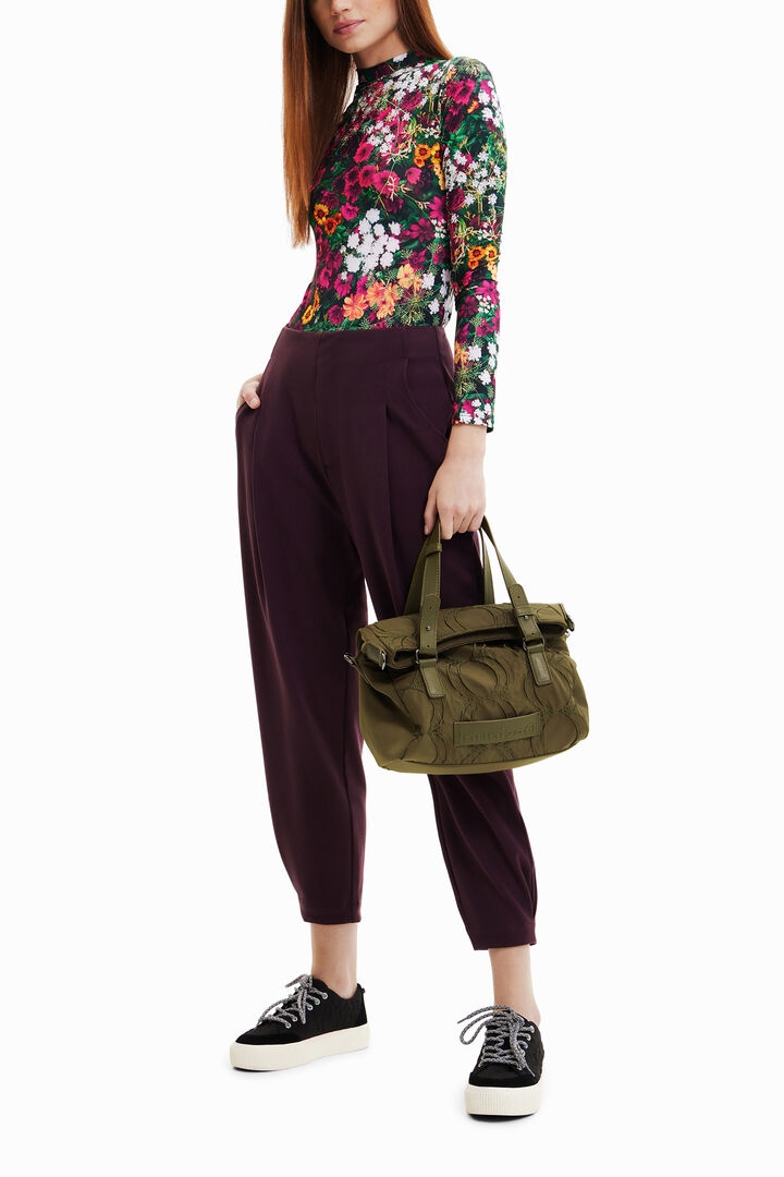 Embossed circles handbag | Desigual