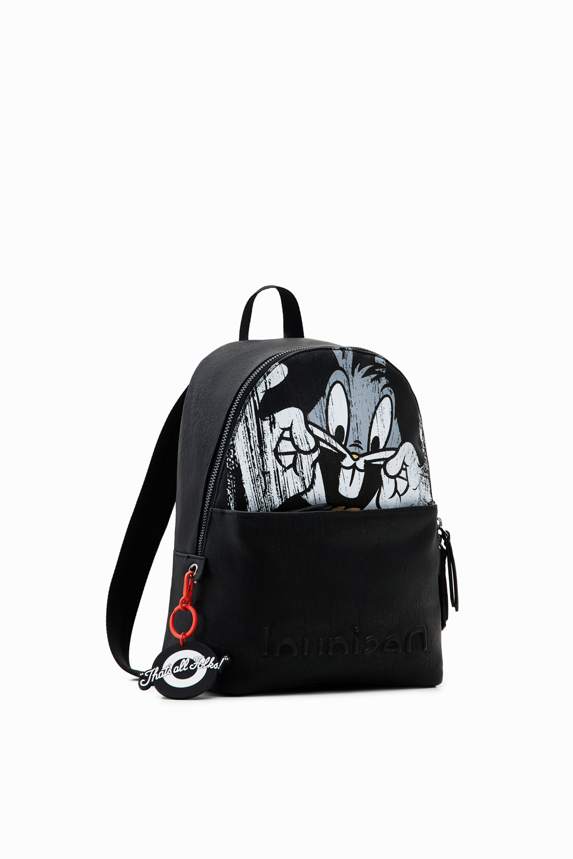 Desigual Small Bugs Bunny Backpack In Black