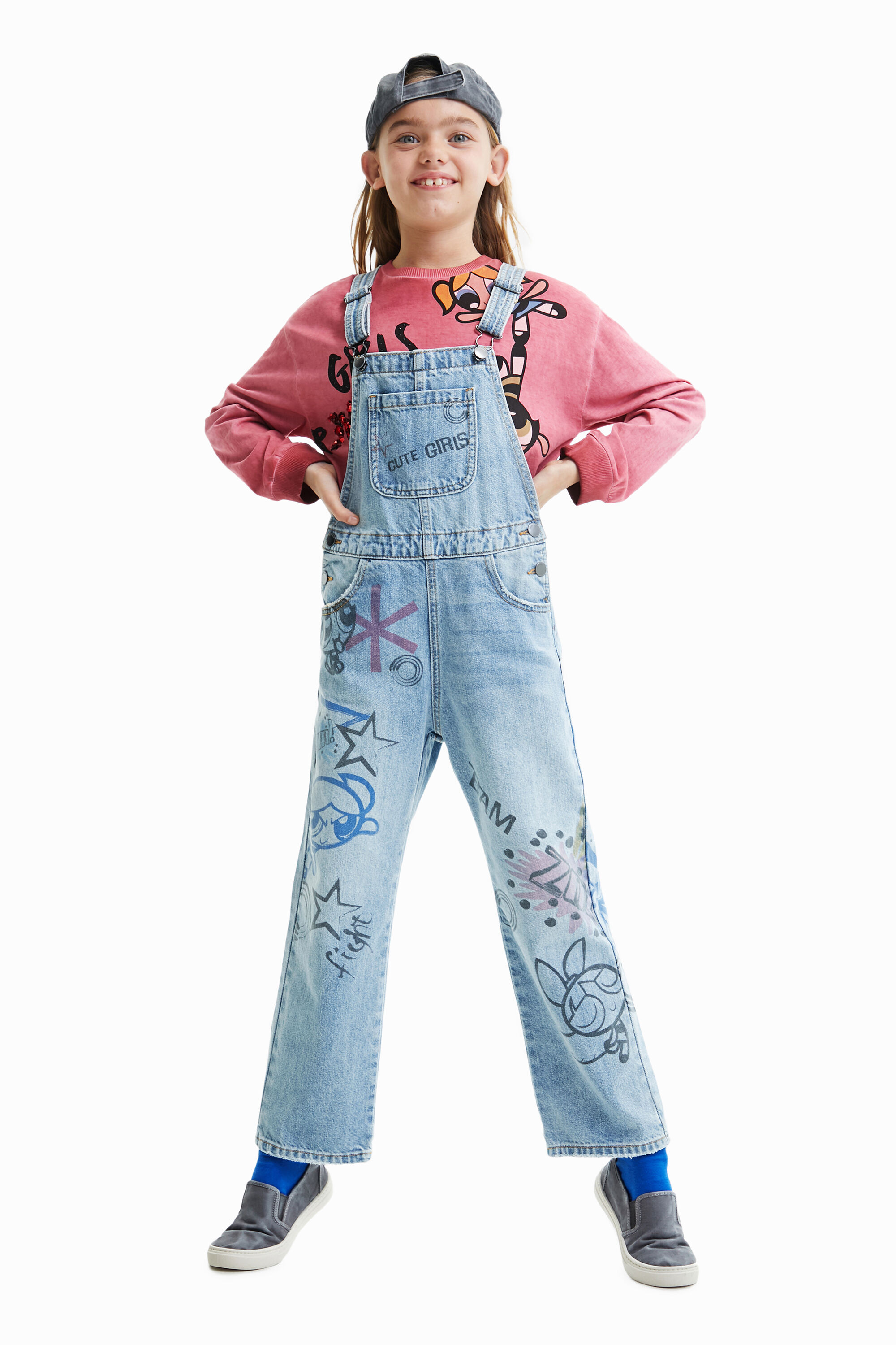 Pink Panther flare jeans Desigual Girls Clothing Skirts Denim Skirts 