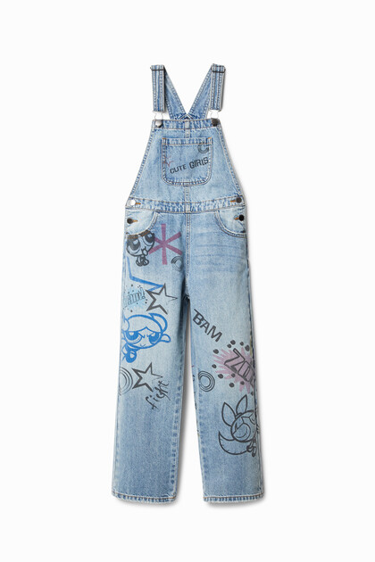 Powerpuff Girls denim dungarees