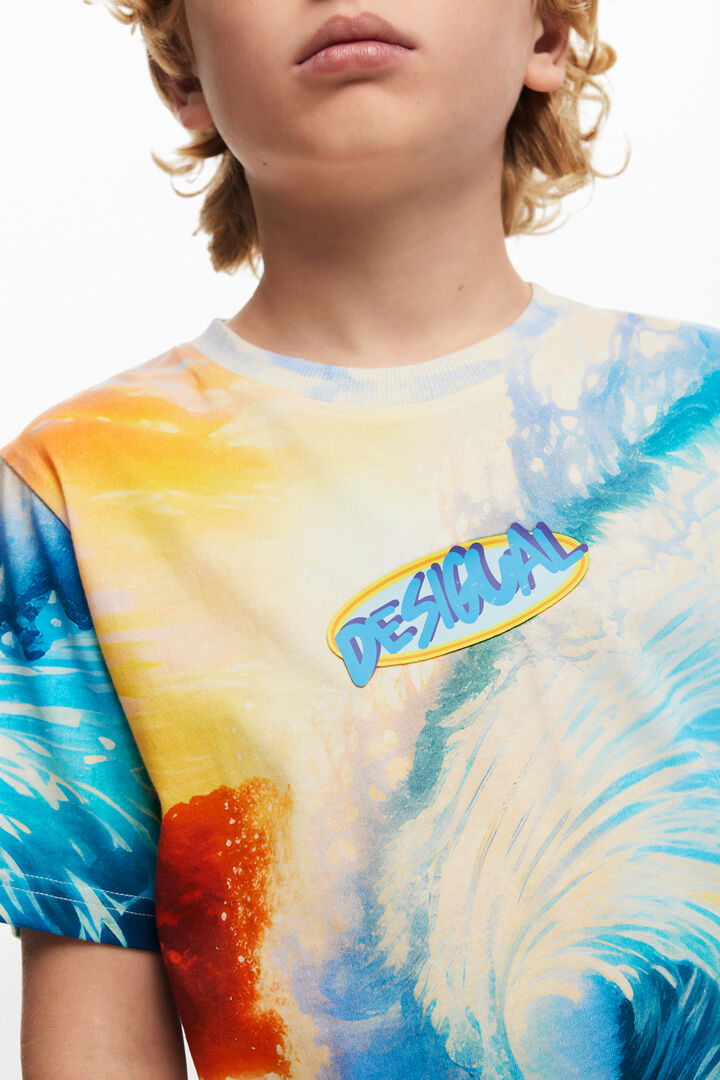 Wave print T-shirt | Desigual