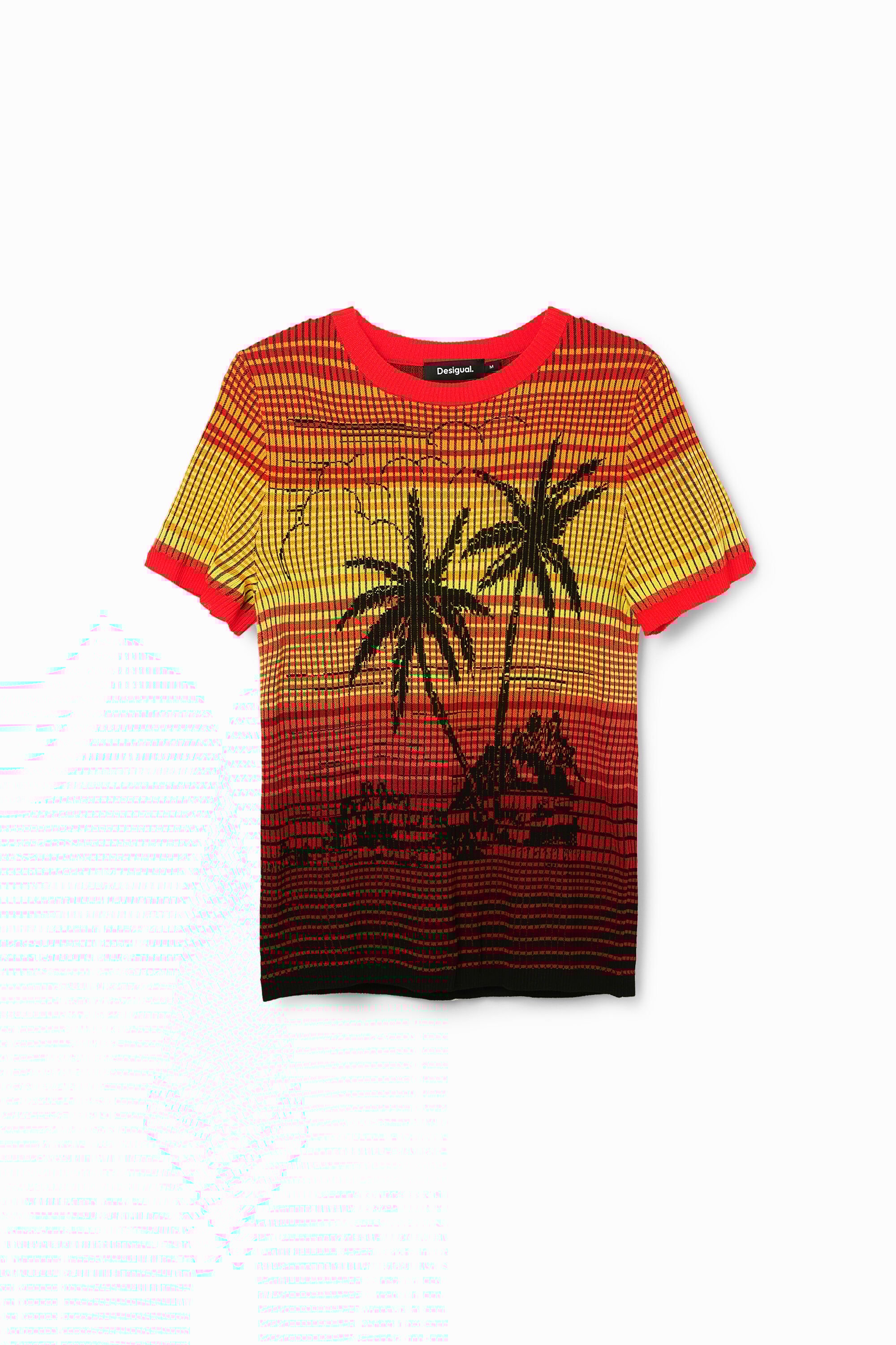 T-Shirt Strick Palmen