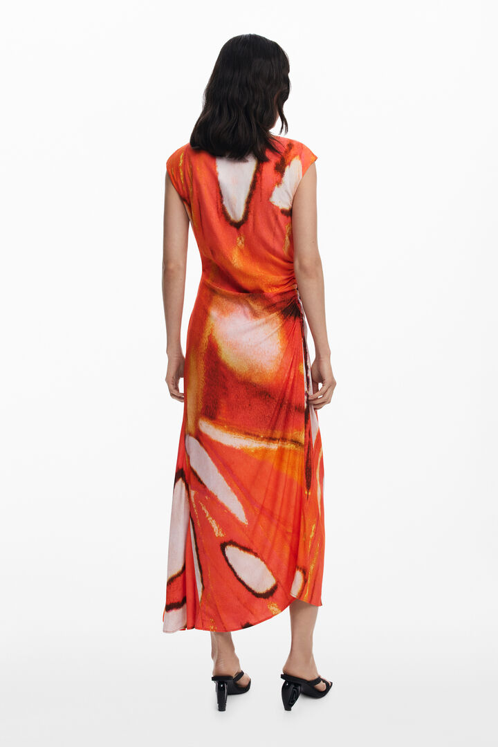 Draped long dress | Desigual