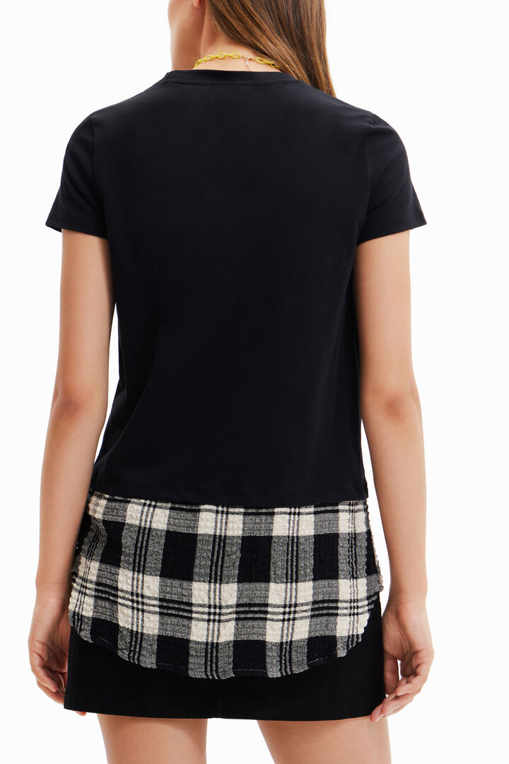 Double layer-effect T-shirt | Desigual