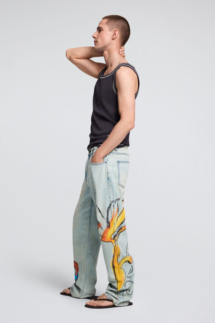 CAL&Ccedil;A JEANS ESTAMPADA