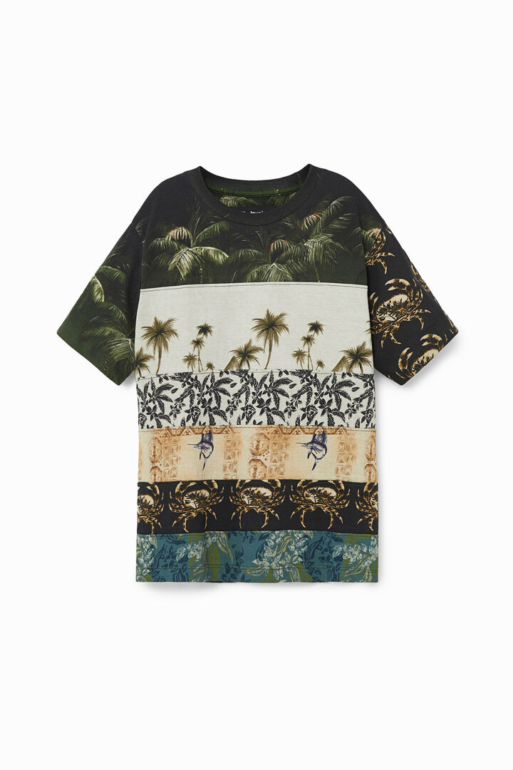 Tropical patchwork T-shirt