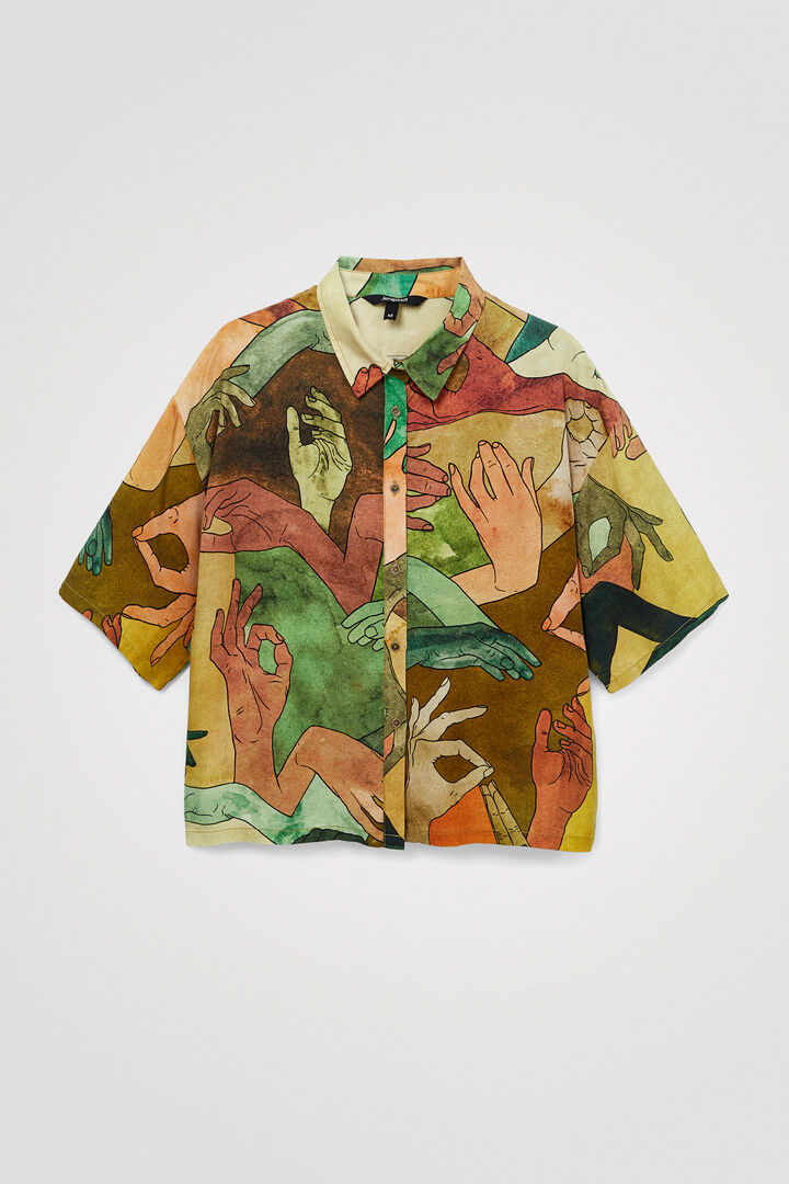 Camisa corta oversize tencel | Desigual