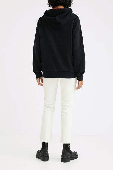 Plush hooded sweatshirt | Desigual
