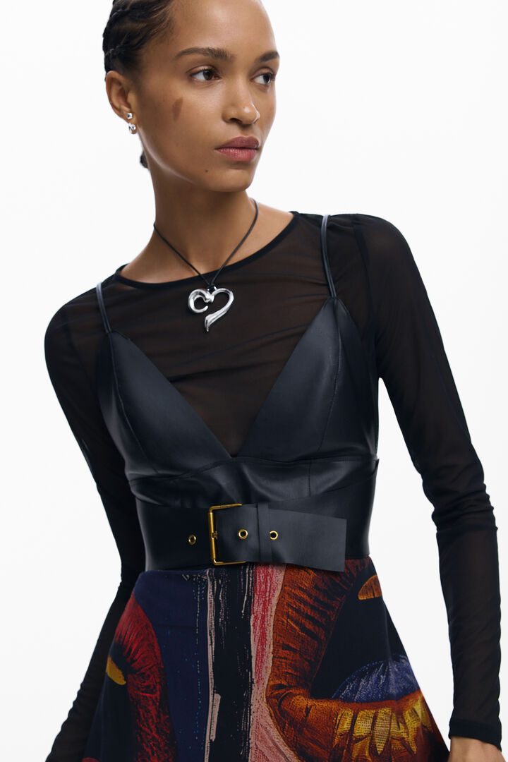 VESTITO A SPALLINE RICICLATO | Desigual