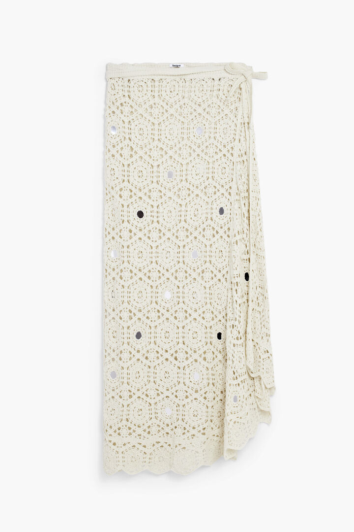 Falda pareo crochet mandalas | Desigual
