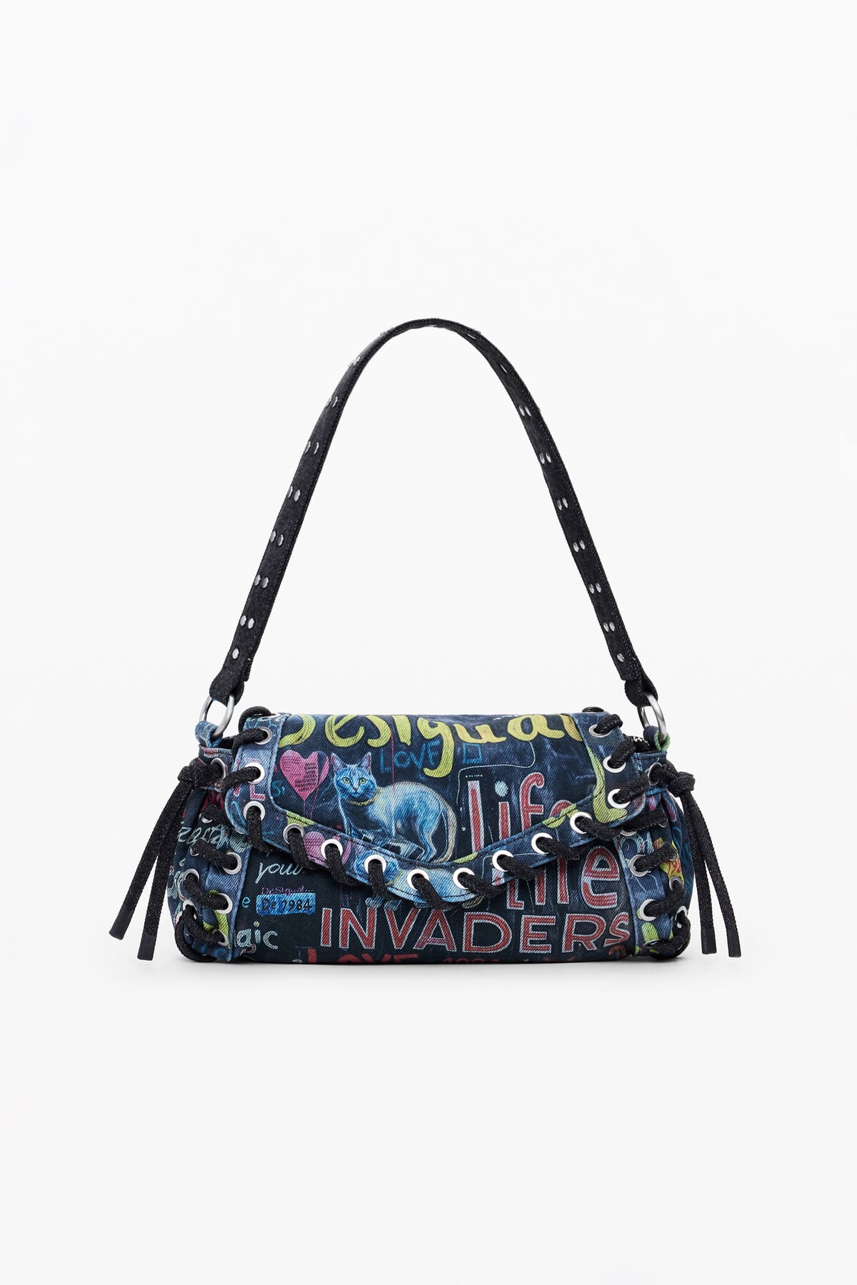 女性用ミディアムサイズのグラフィティバッグ I Desigual.com