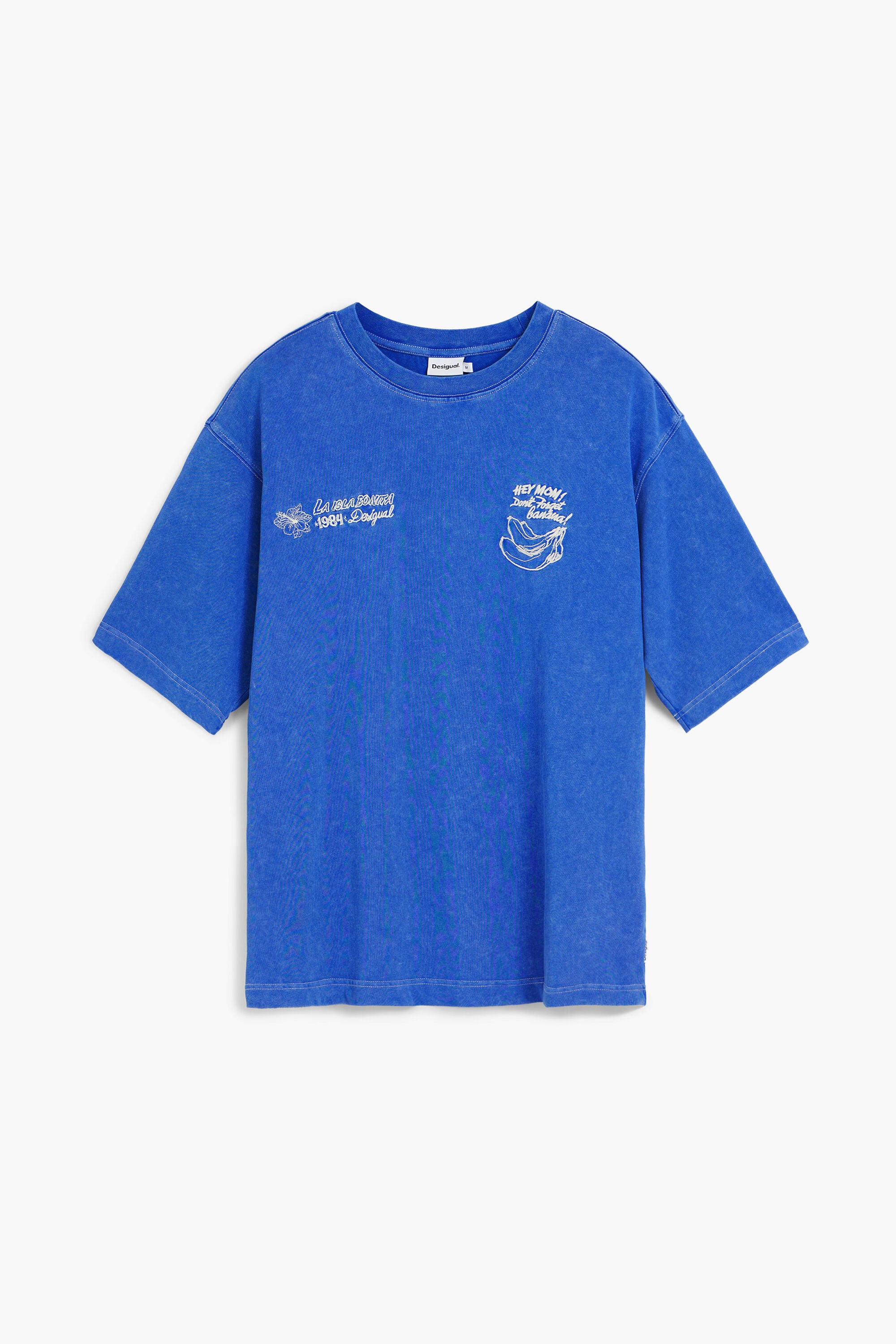 Camiseta Nápoles, Algodon, Azul,