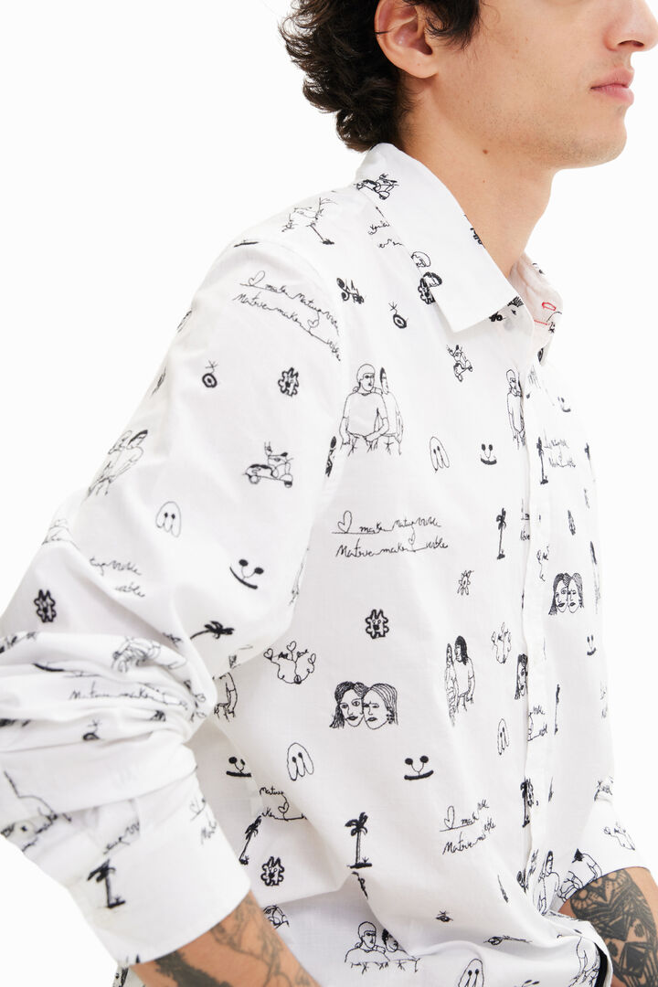 Hemd Voile Stickereien | Desigual