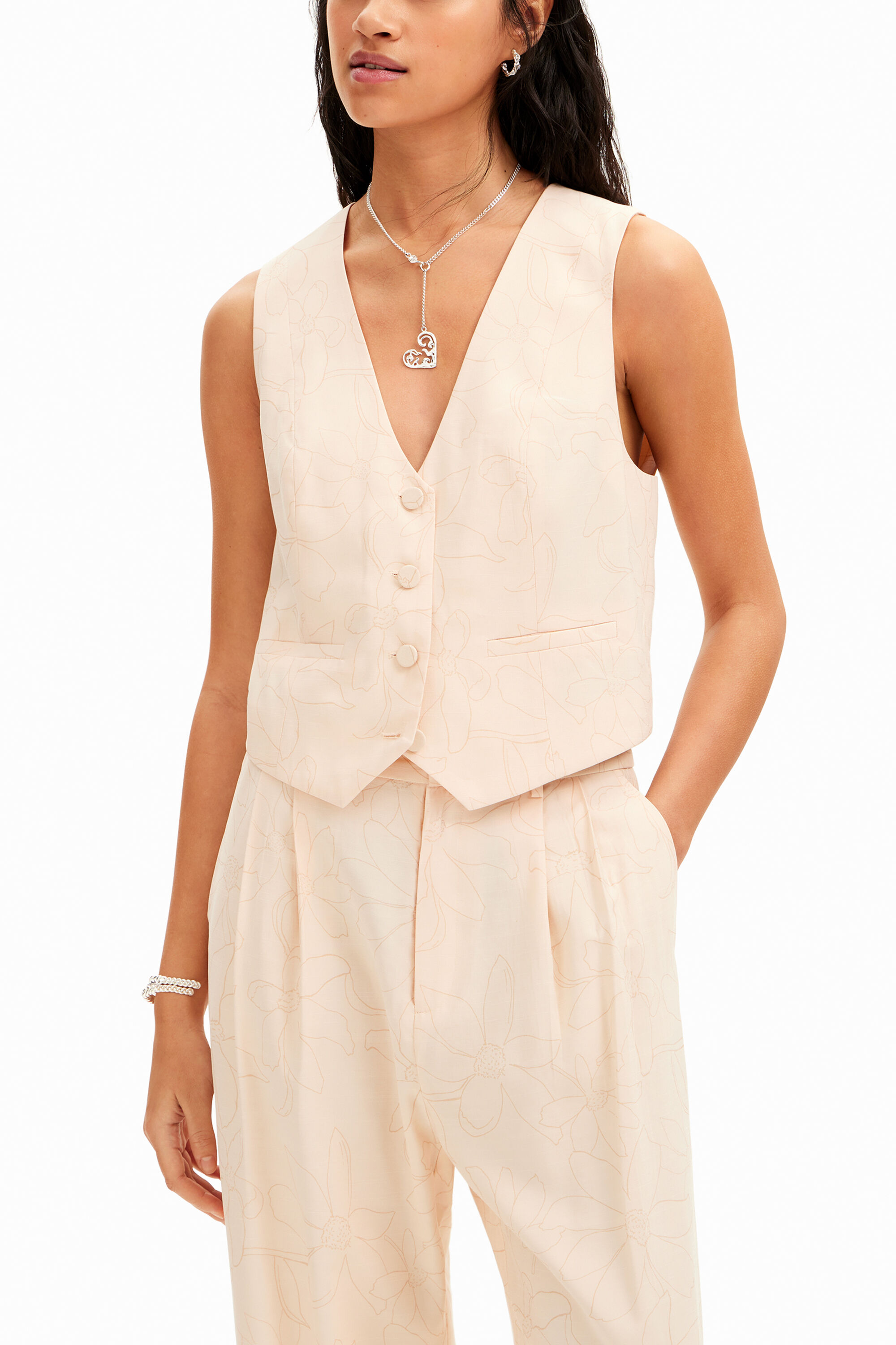 Waistcoat floral on sale