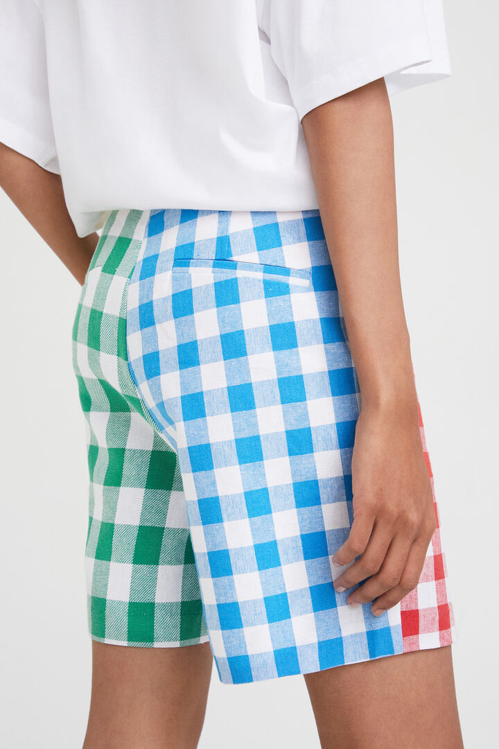 Pantalón corto cuadros Johnson Hartig | Desigual