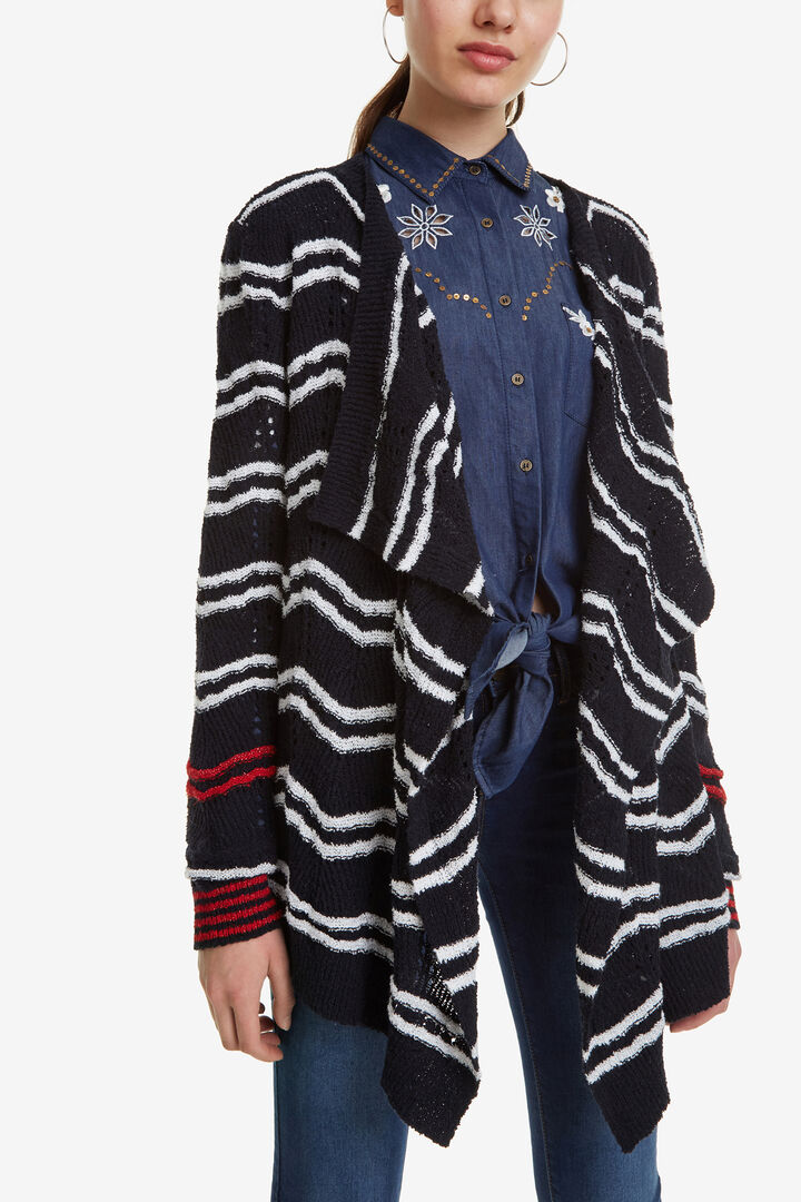 Navy Open Cardigan Cashel | Desigual