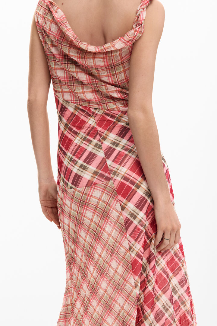 Checkered strap dress | Desigual